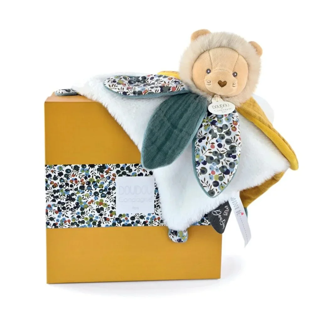 DouDou Et Compagnie Paris Plush Lion Security Blanket Baby Toy